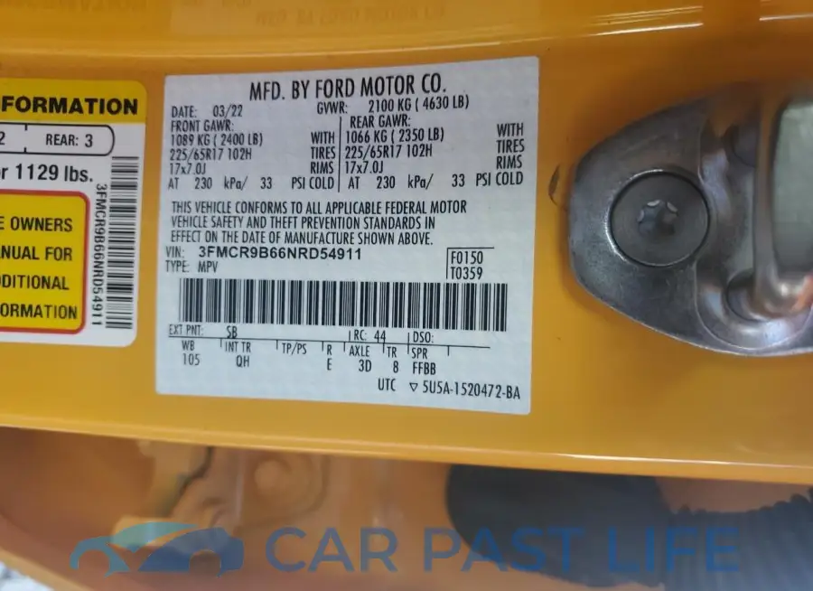 3FMCR9B66NRD54911# 13