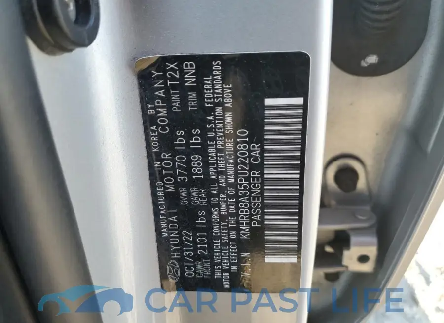 KMHRB8A35PU220810# 12