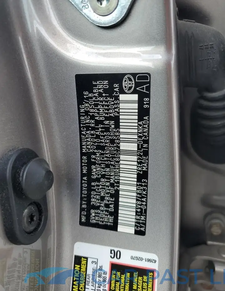 2T1BURHE8GC728585# 12