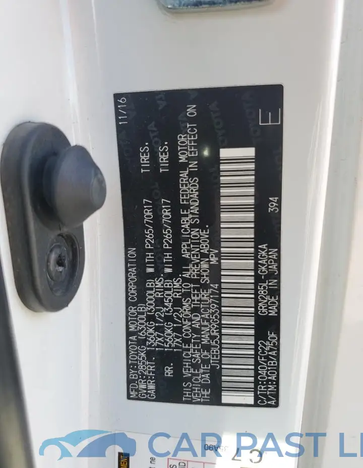 JTEBU5JR9G5397174# 13