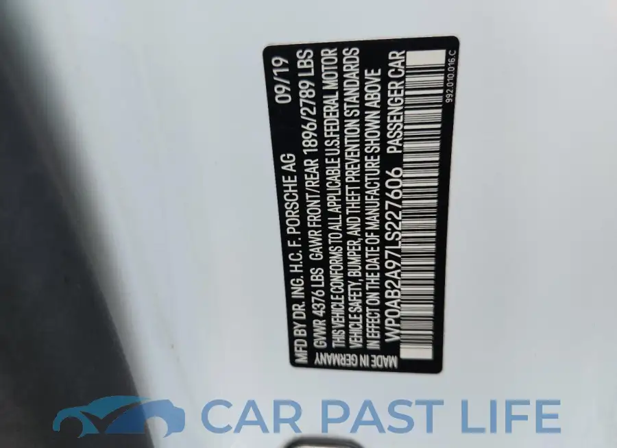 WP0AB2A97LS227606# 13