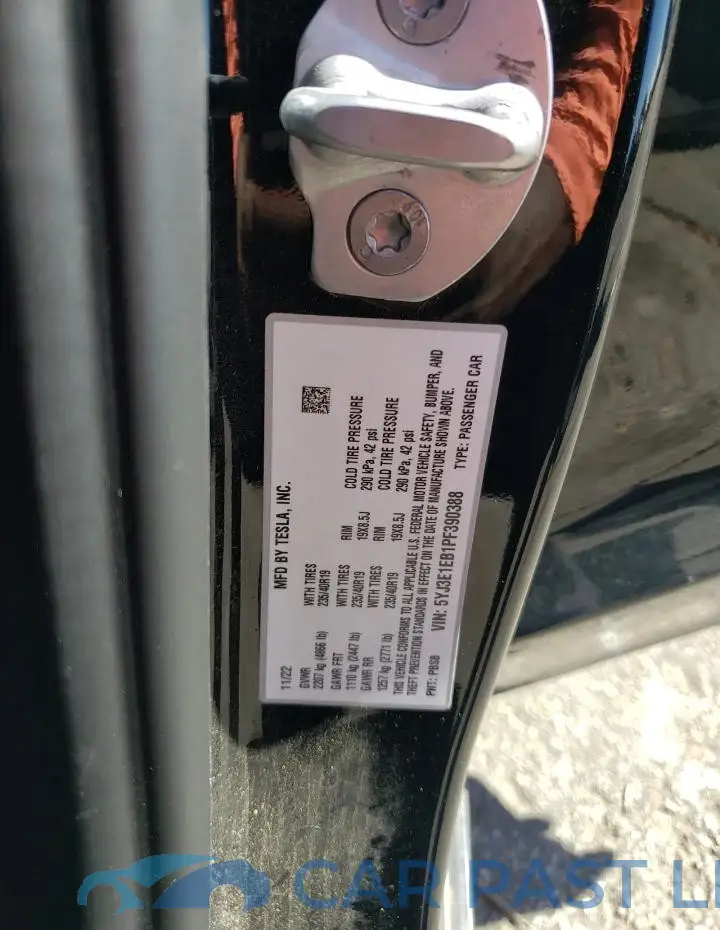 5YJ3E1EB1PF390388# 12