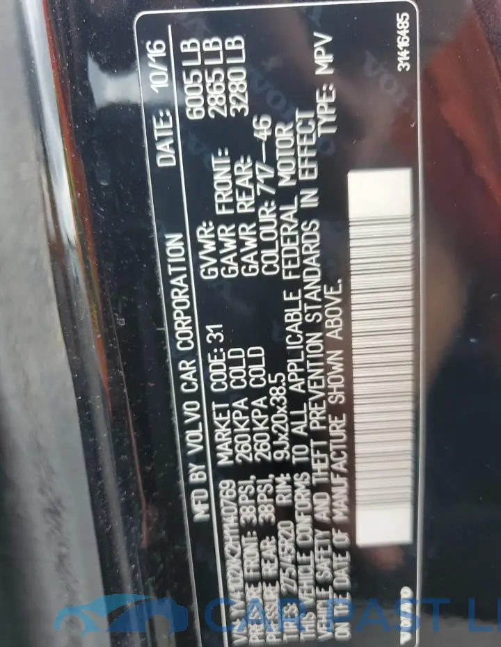 YV4102XK2H1140769# 13