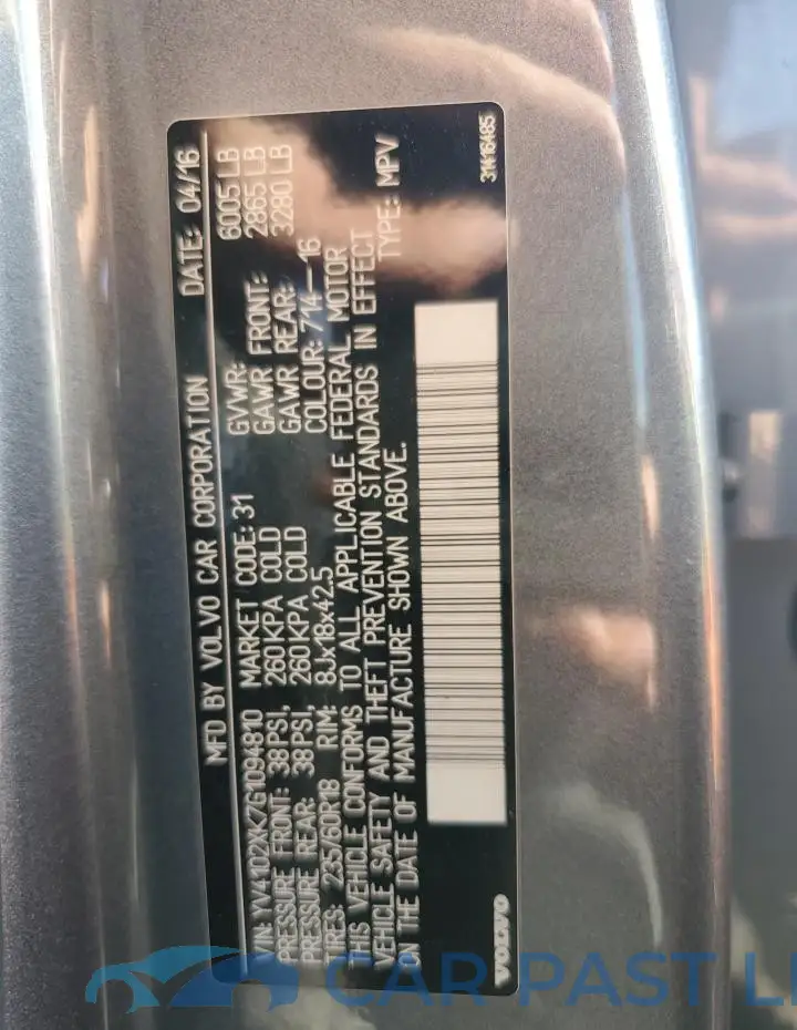YV4102XK7G1094810# 12