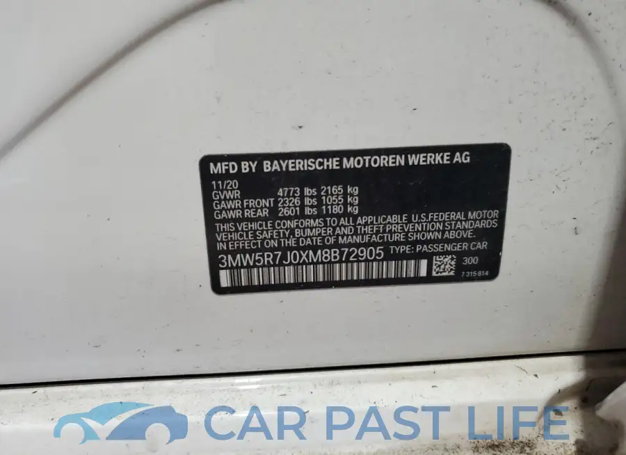 3MW5R7J0XM8B72905# 12