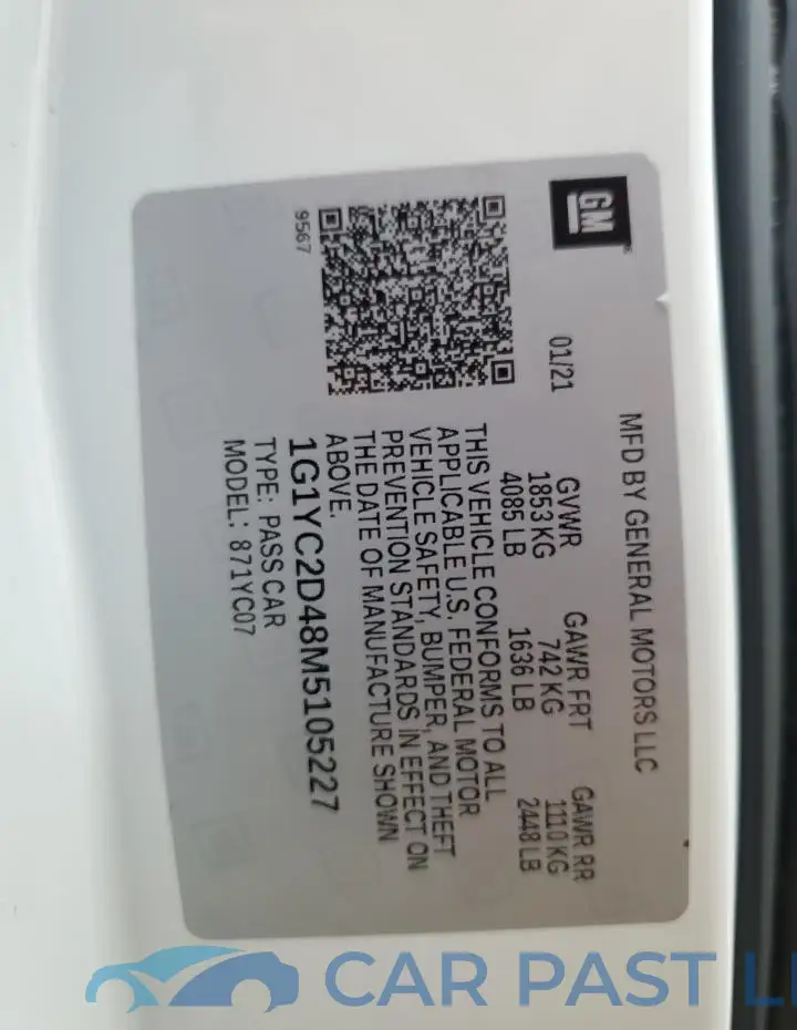 1G1YC2D48M5105227# 12