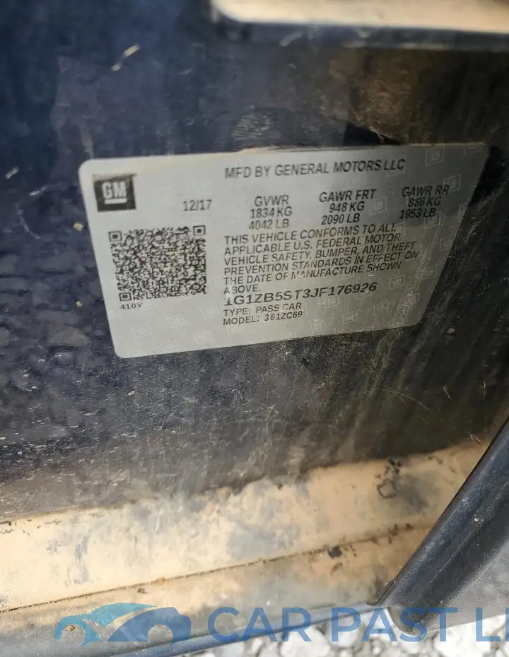 1G1ZB5ST3JF176926# 12