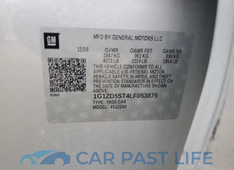 1G1ZD5ST4LF053875# 12