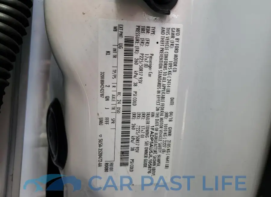 1FADP5AU5JL105876# 13