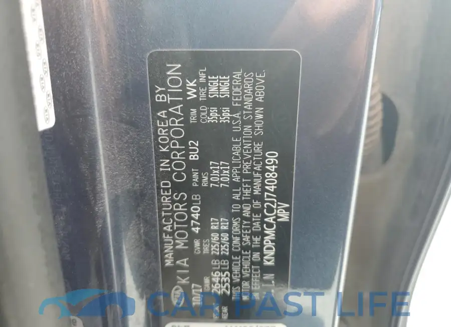 KNDPMCAC2J7408490# 13