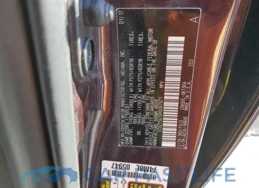 5TDZY5G10HS067671# 13