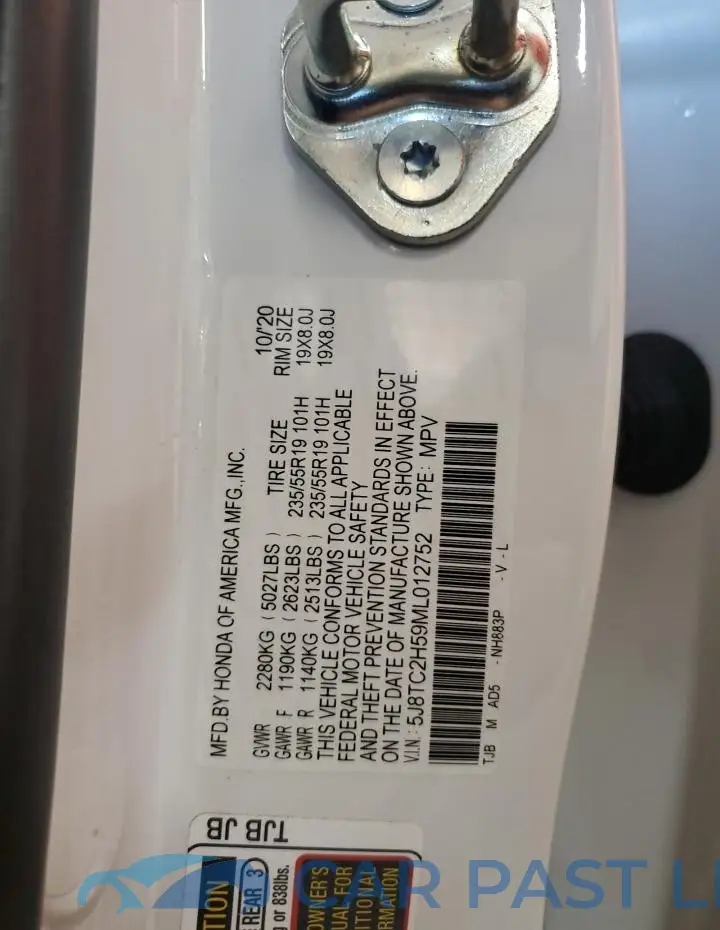 5J8TC2H59ML012752# 13