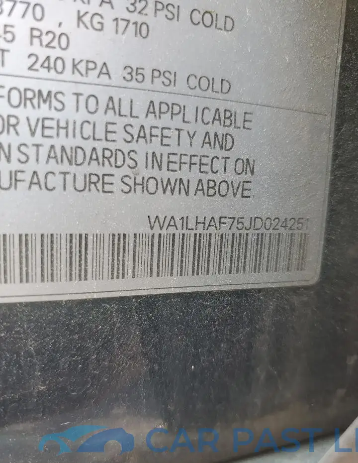 WA1LHAF75JD024251# 13