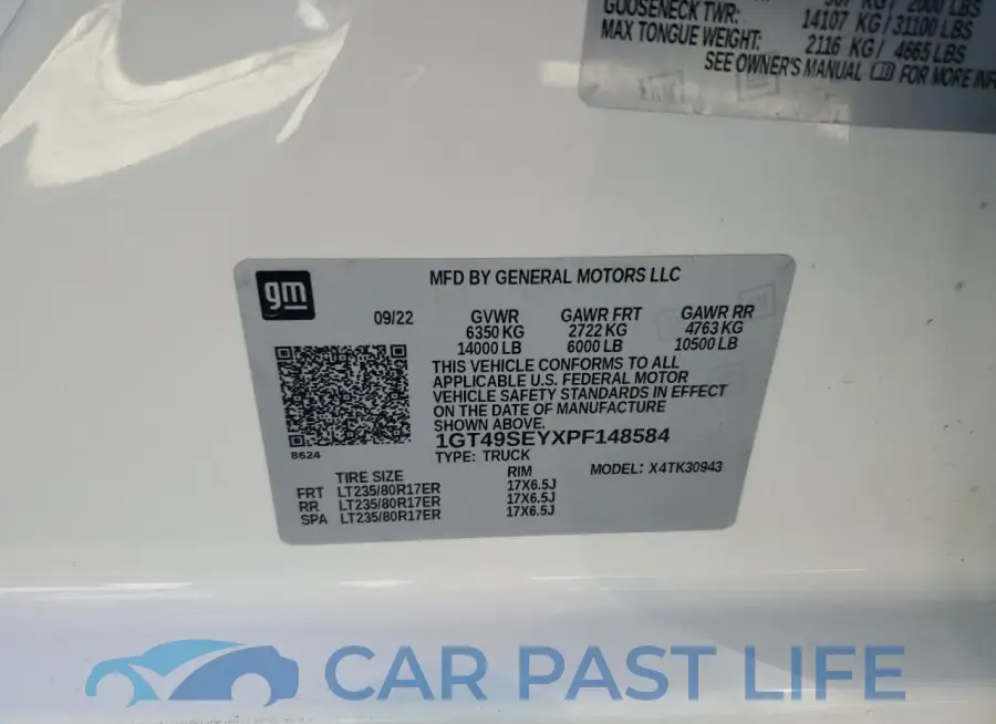 1GT49SEYXPF148584# 12