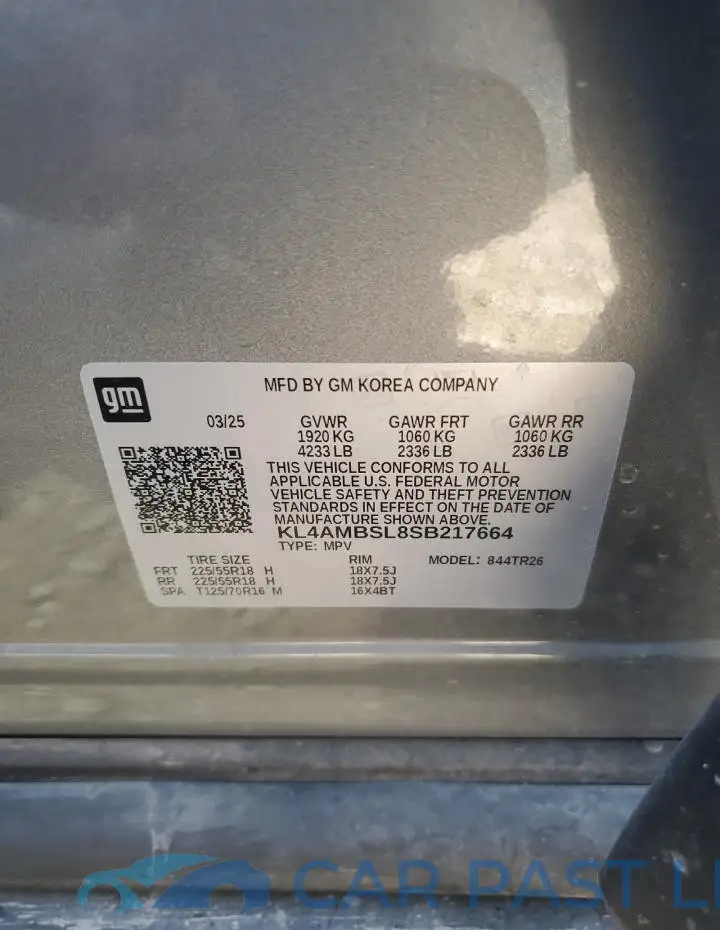 KL4AMBSL8SB217664# 14