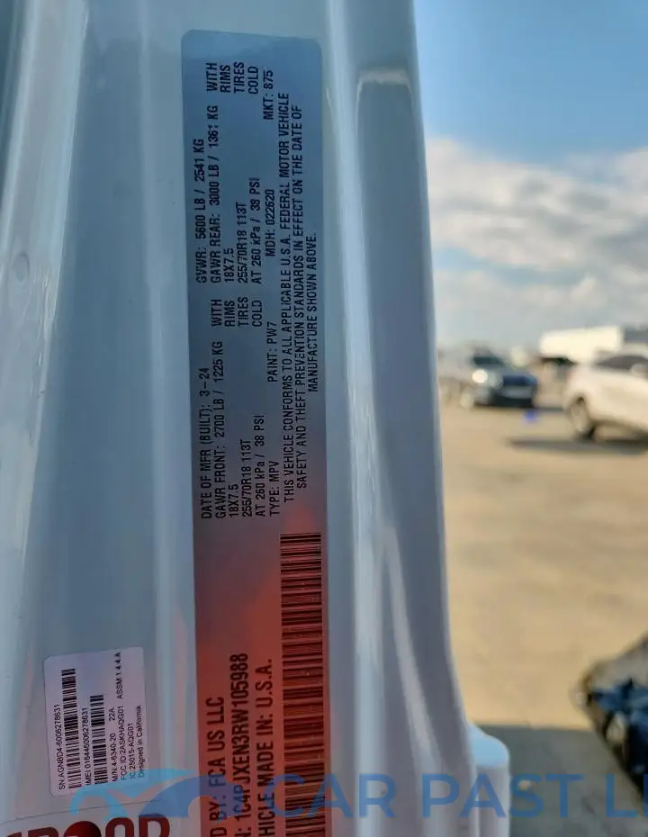 1C4PJXEN3RW105988# 12