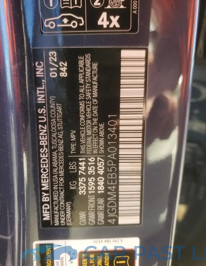 4JGDM4EB5PA013401# 13