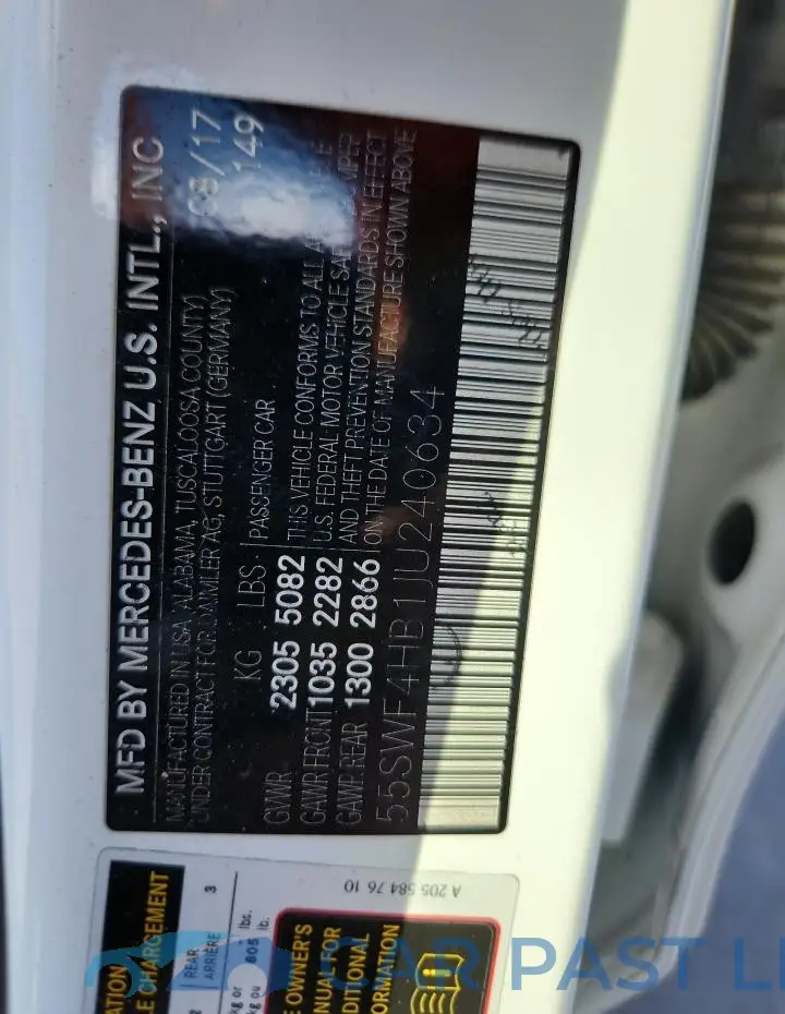 55SWF4HB1JU240634# 12