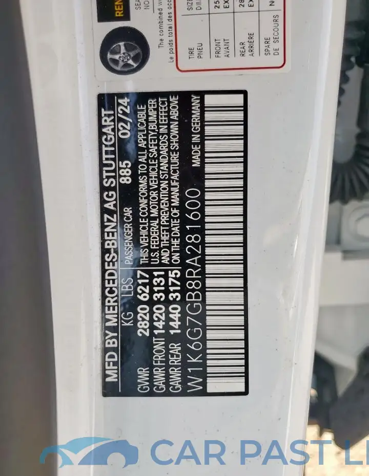 W1K6G7GB8RA281600# 13
