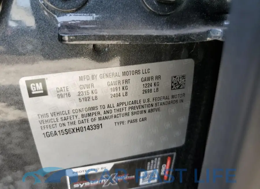 1G6A15S6XH0143391# 13