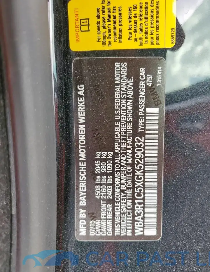 WBA3R1C5XGK529032# 12