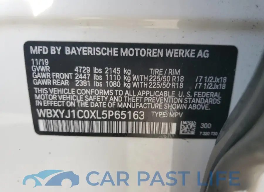 WBXYJ1C0XL5P65163# 13