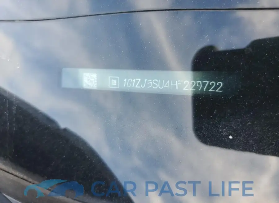 1G1ZJ5SU4HF229722# 12