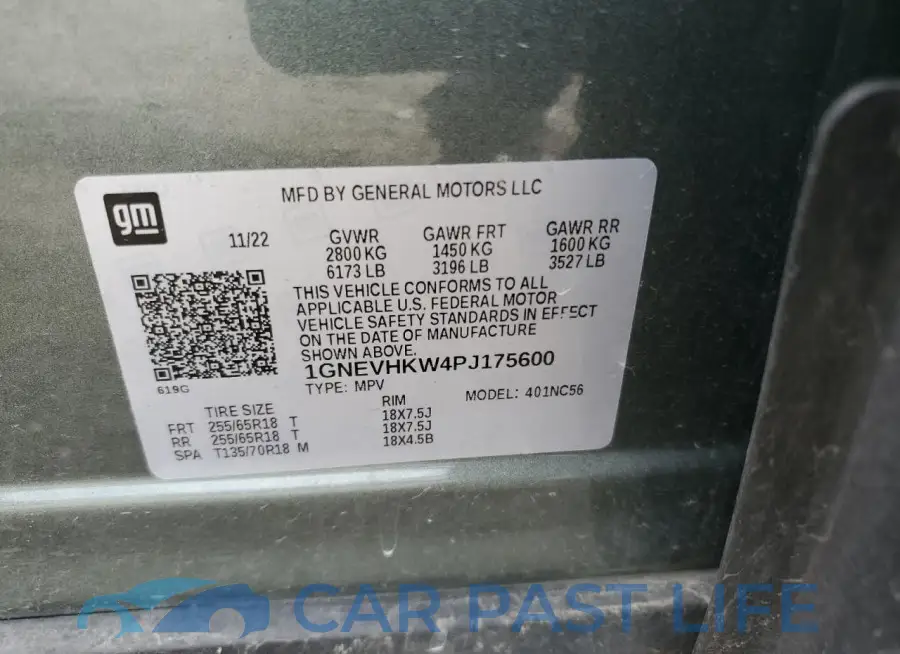 1GNEVHKW4PJ175600# 13