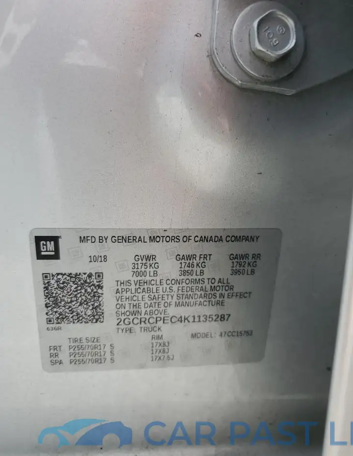 2GCRCPEC4K1135287# 13