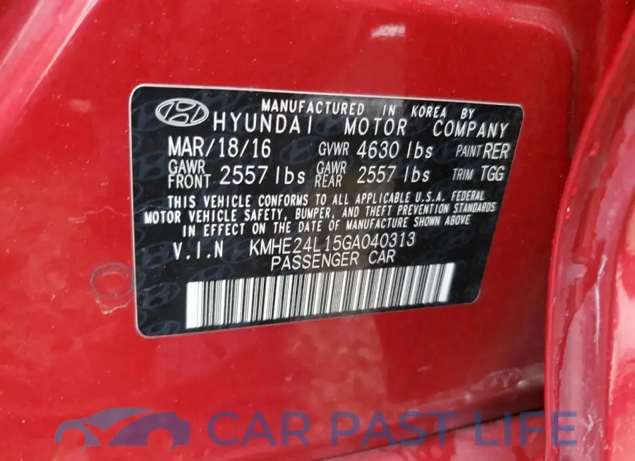 KMHE24L15GA040313# 13