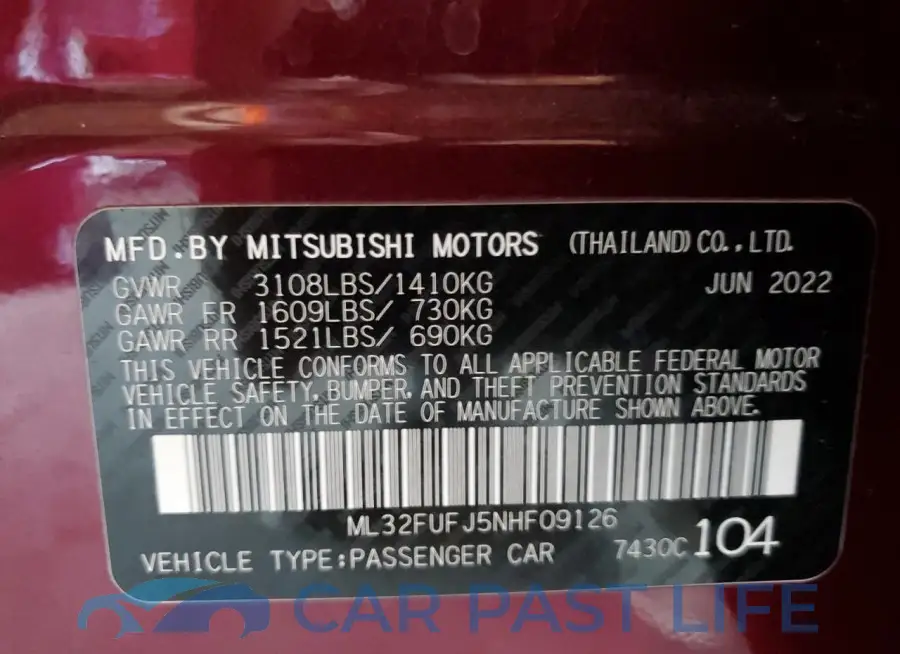 ML32FUFJ5NHF09126# 12