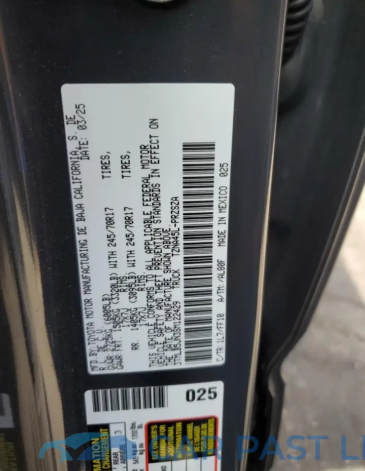 3TMLB5JN3SM122429# 12