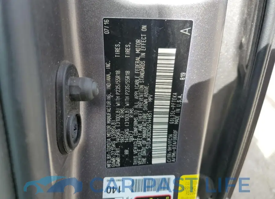 5TDJK3DC5GS144851# 13