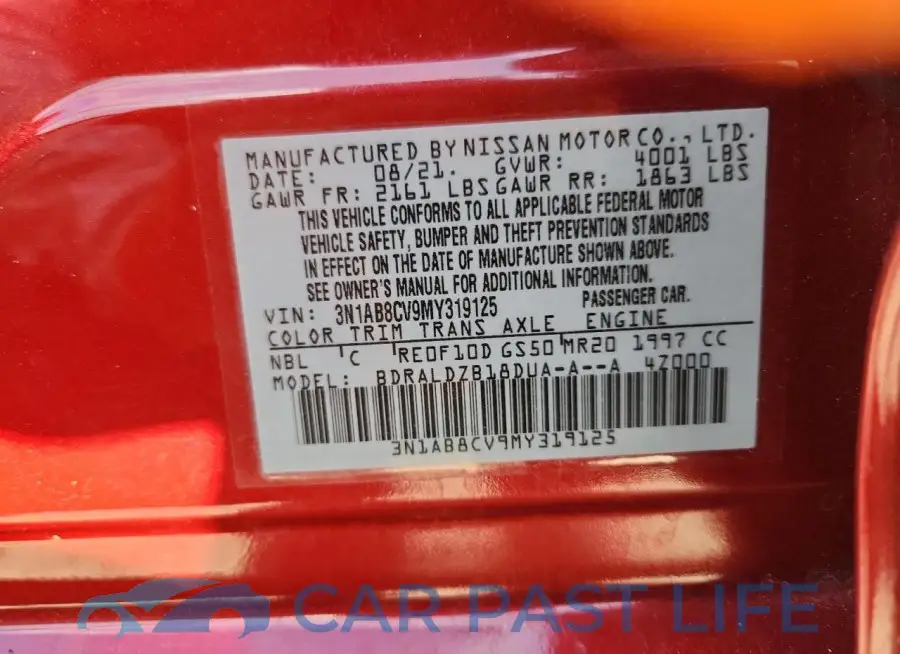 3N1AB8CV9MY319125# 12