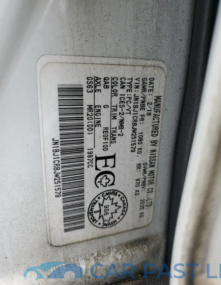 JN1BJ1CR8JW251579# 14