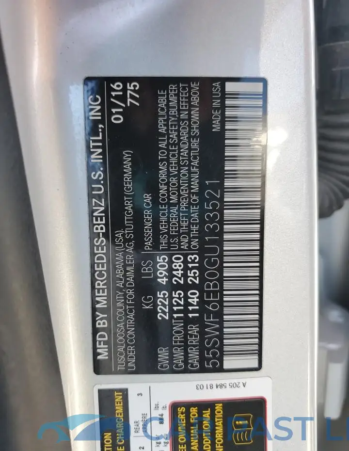 55SWF6EB0GU133521# 12