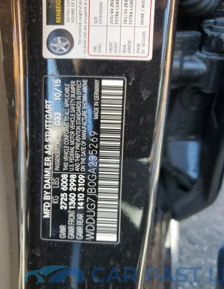 WDDUG7JB0GA235269# 12