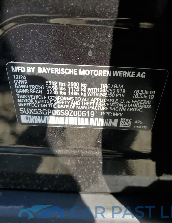 5UX53GP06S9Z00619# 14