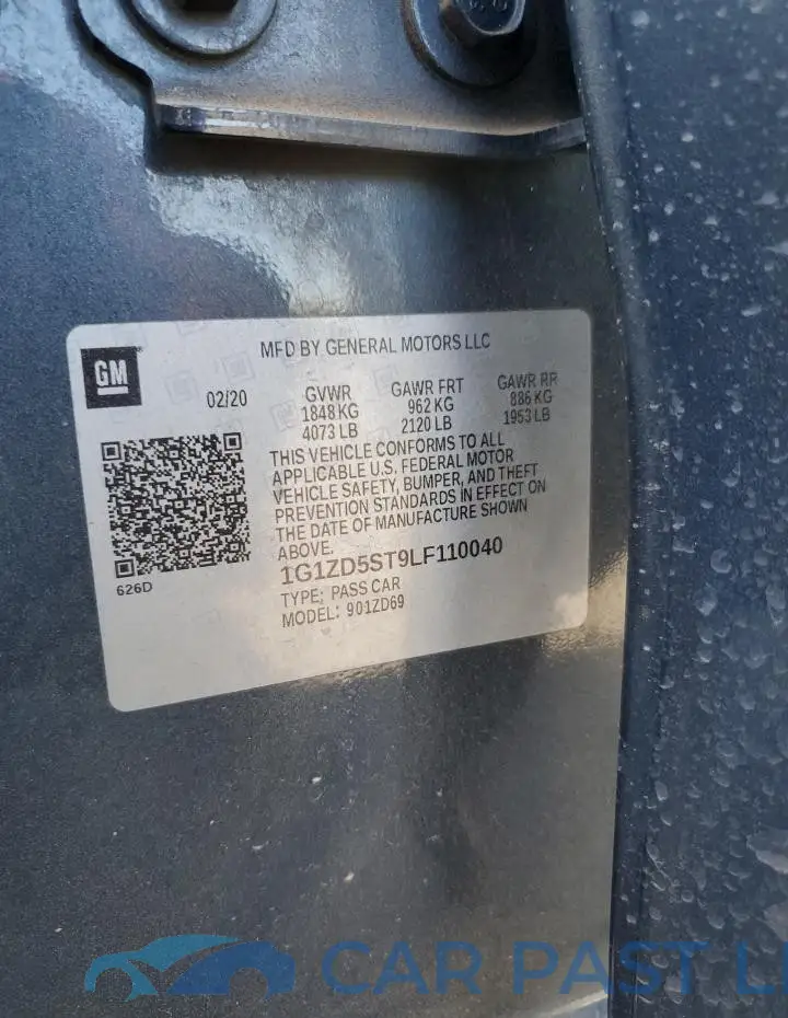 1G1ZD5ST9LF110040# 12