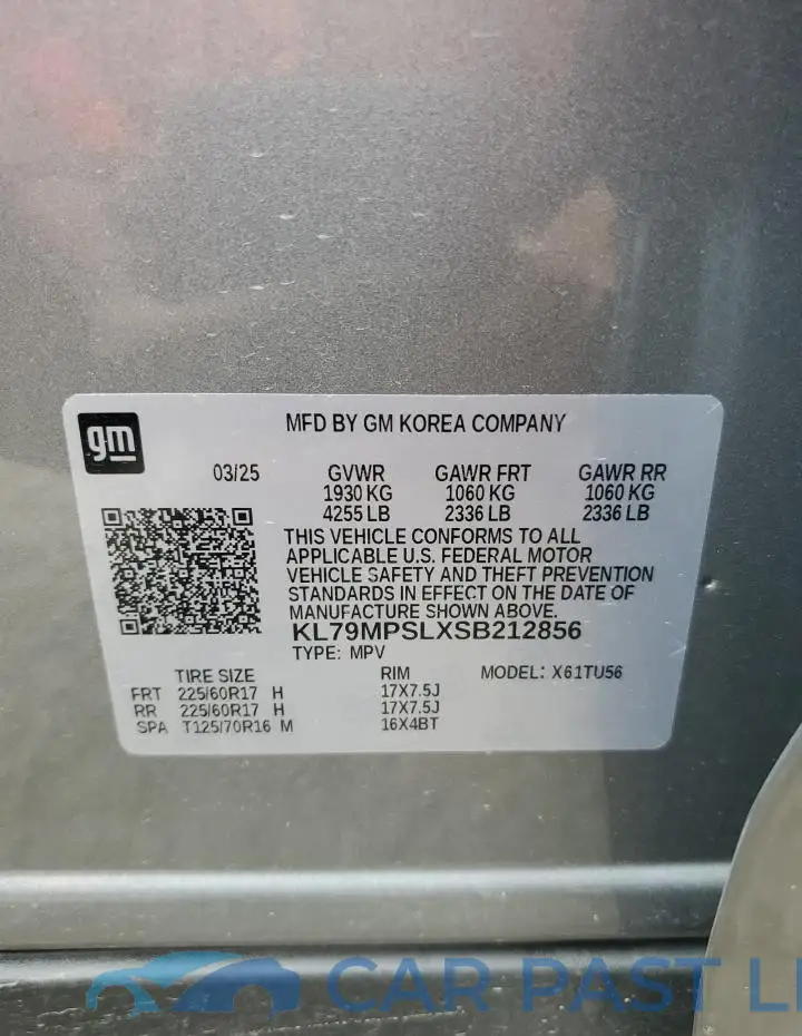 KL79MPSLXSB212856# 13