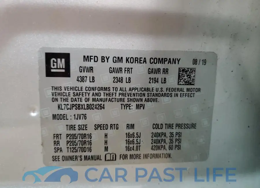 KL7CJPSBXLB024264# 13