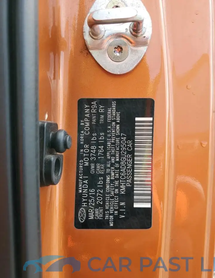 KMHTC6AD8GU295047# 13