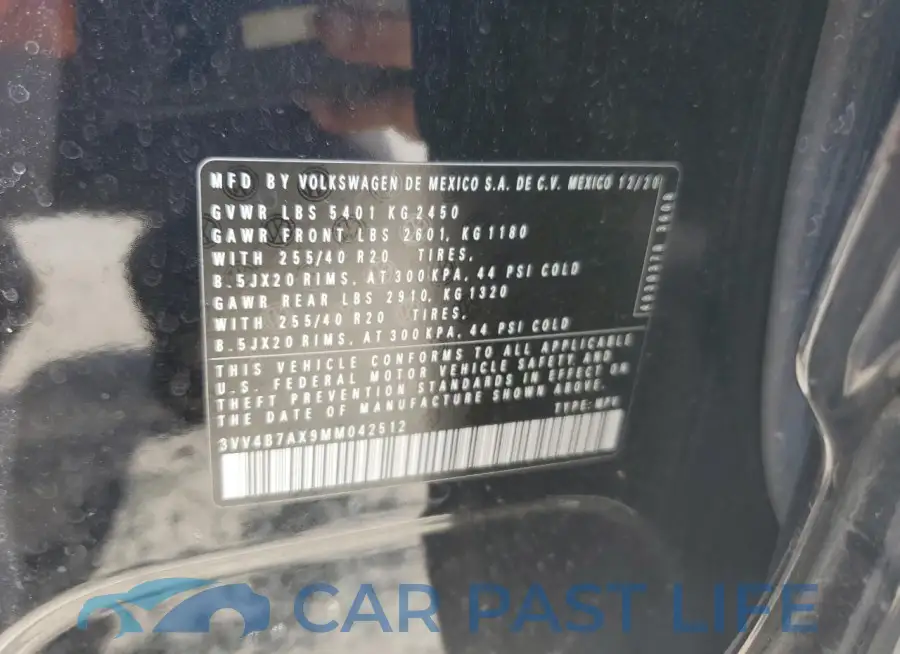 3VV4B7AX9MM042512# 14