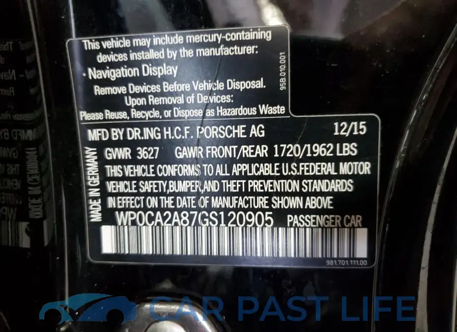 WP0CA2A87GS120905# 12