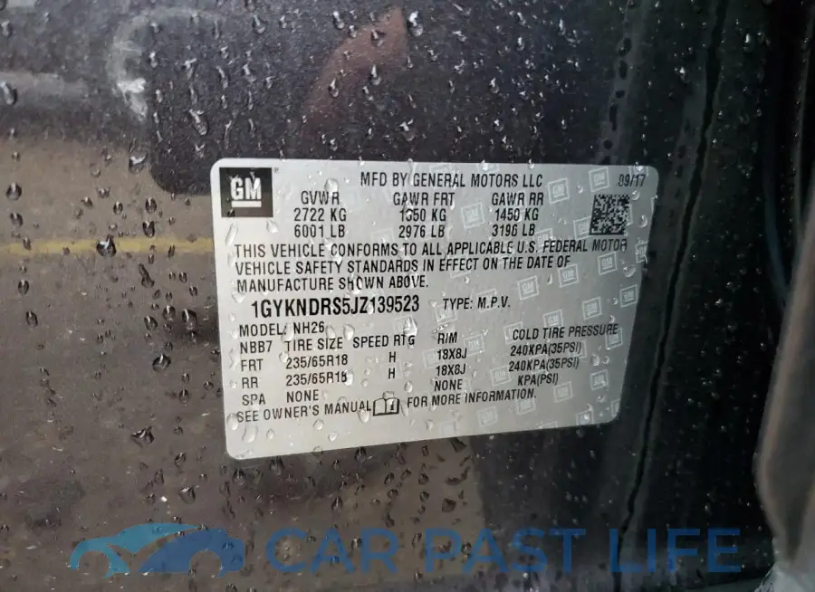 1GYKNDRS5JZ139523# 14