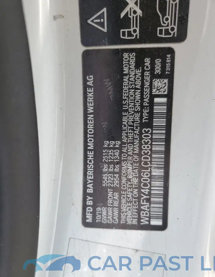 WBAFY4C06LCD38303# 12
