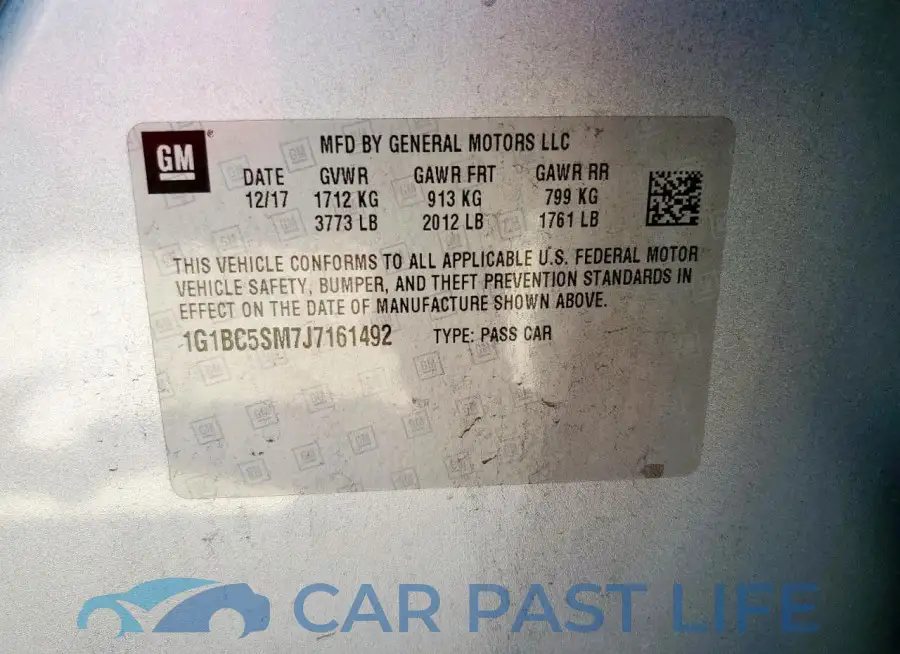 1G1BC5SM7J7161492# 13