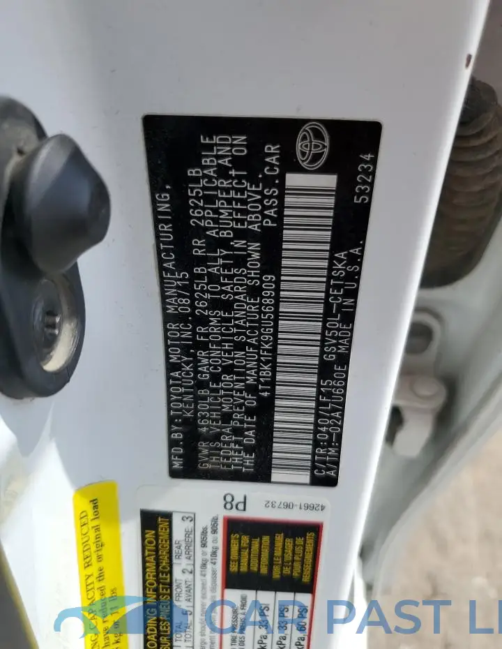 4T1BK1FK9GU568909# 12