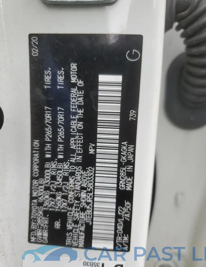 JTEBU5JR5L5803302# 13