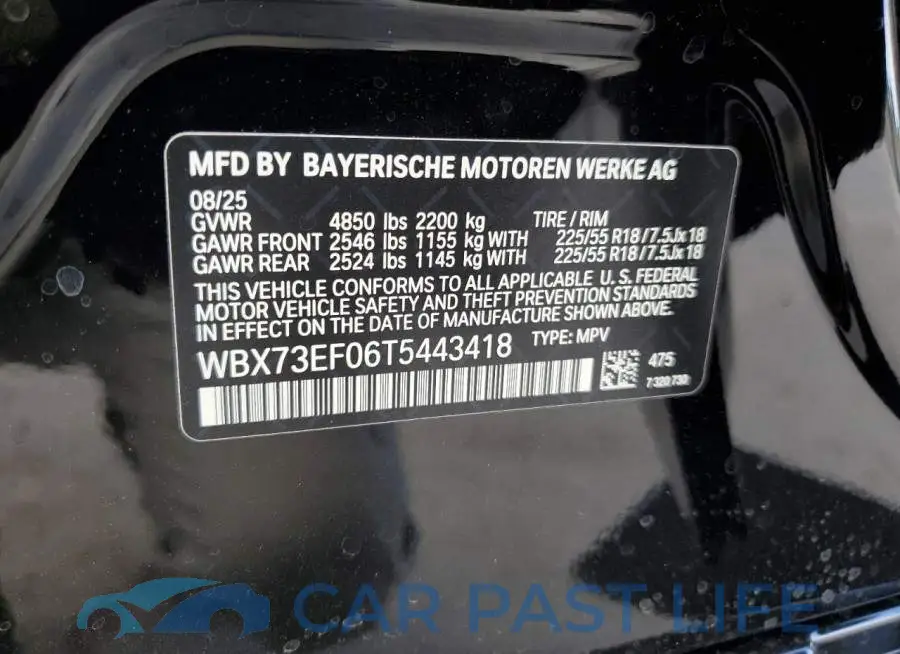 WBX73EF06T5443418# 12